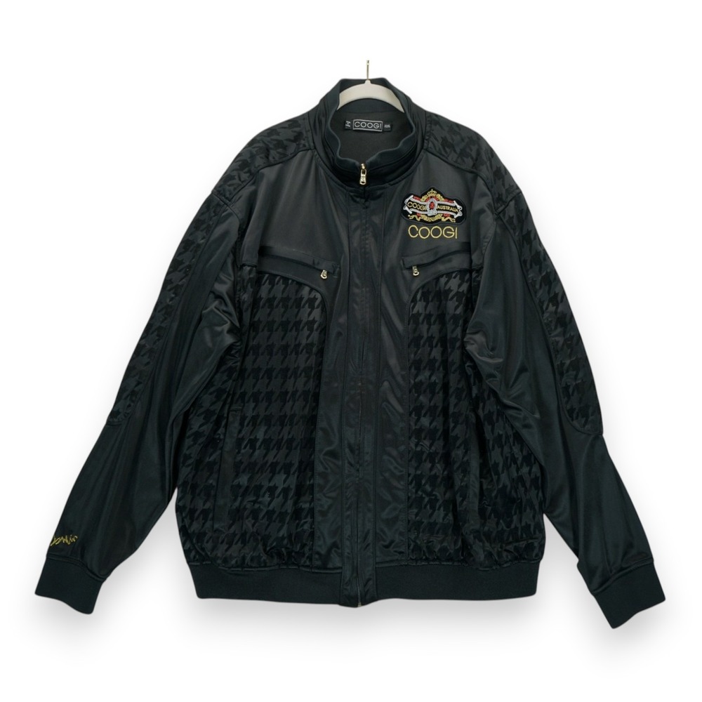 Vintage COOGI Australia Jacket Men's Size 3XL Full Zip Y2K ~ Black